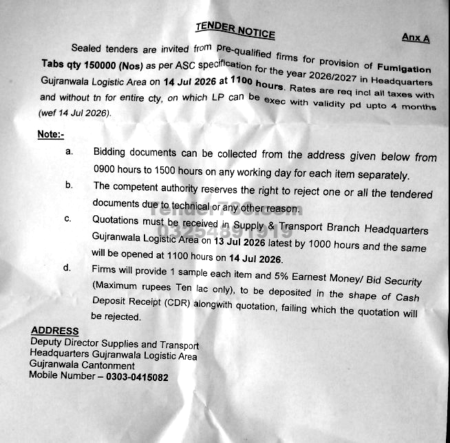 Tender Document