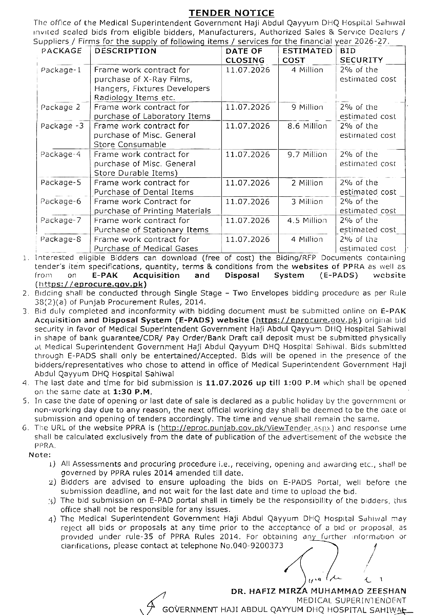 Tender Document