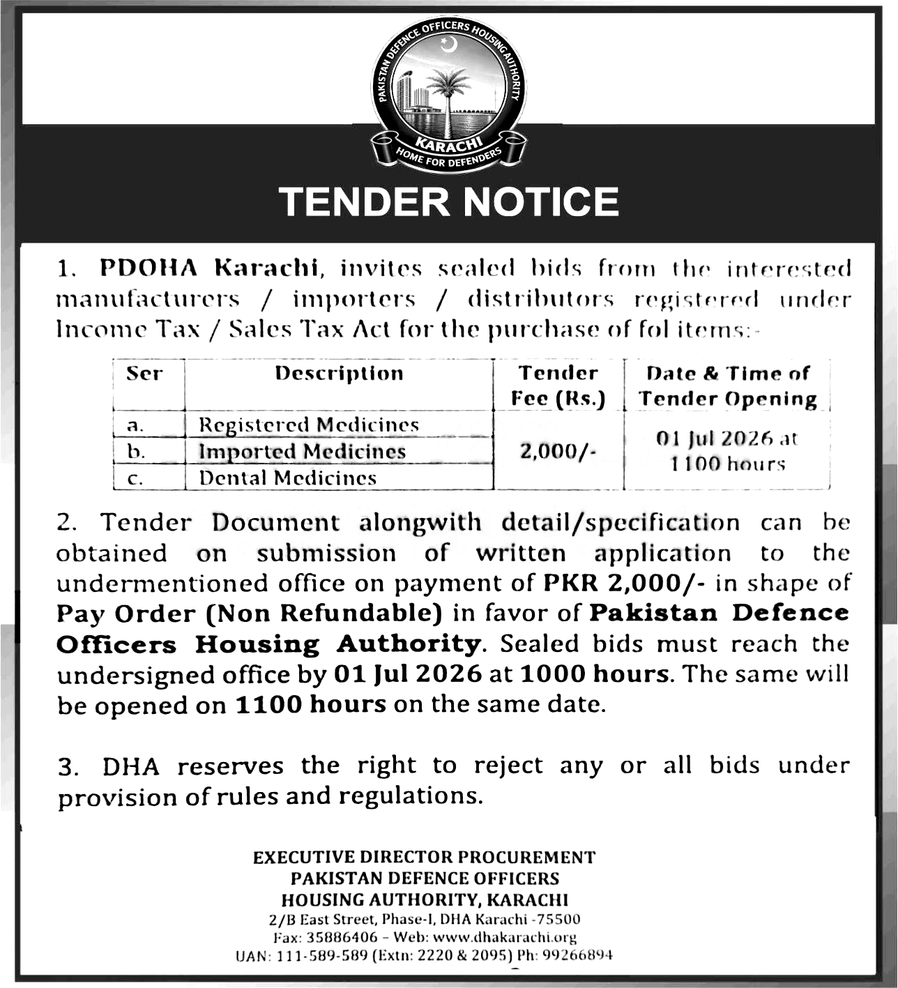 Tender Document