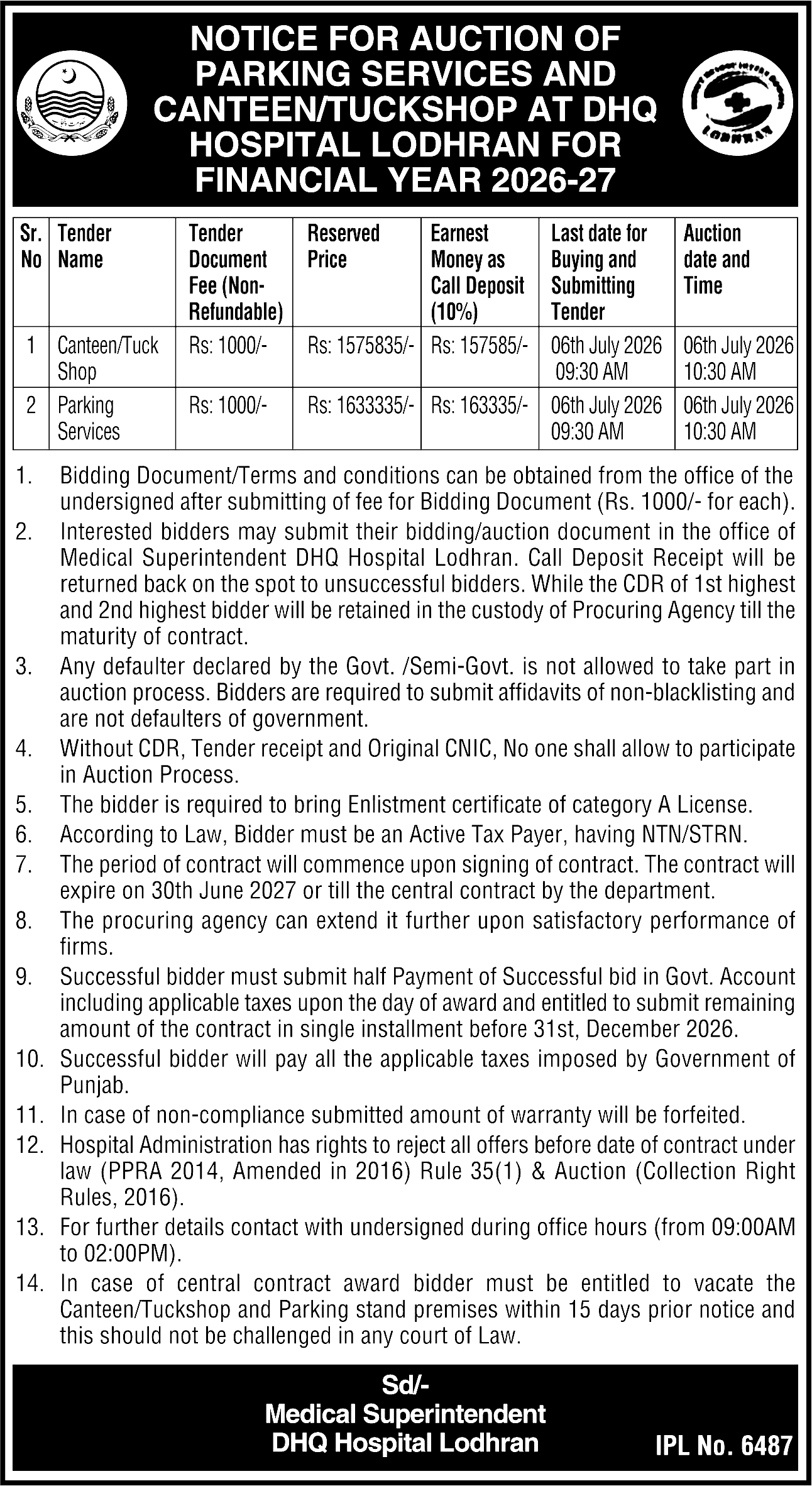 Tender Document