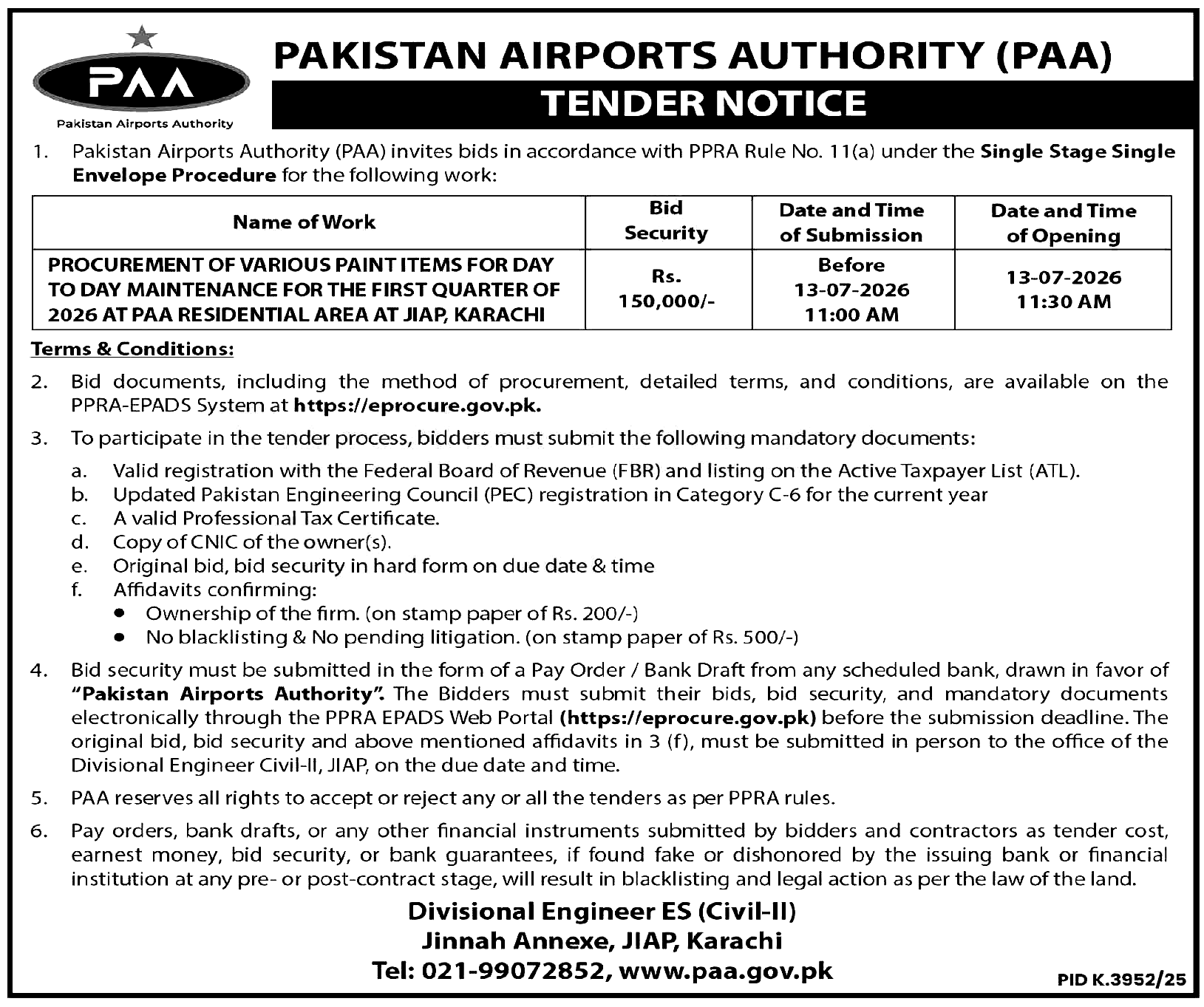 Tender Document