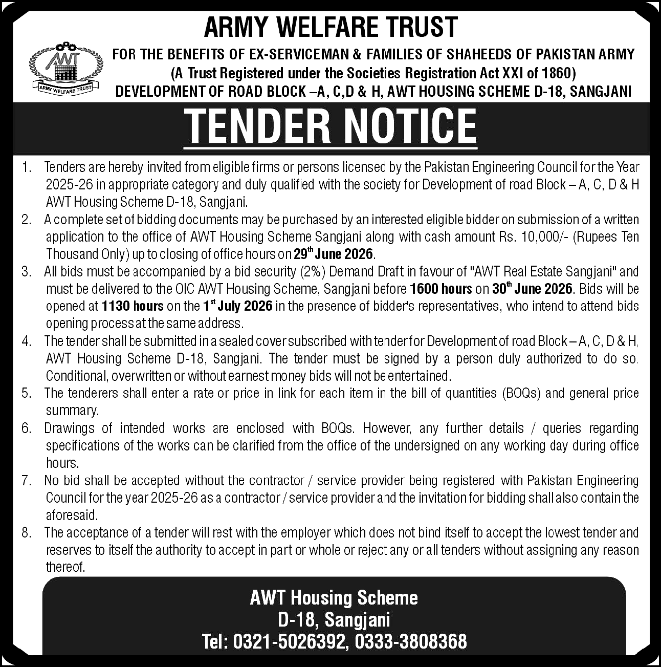 Tender Document