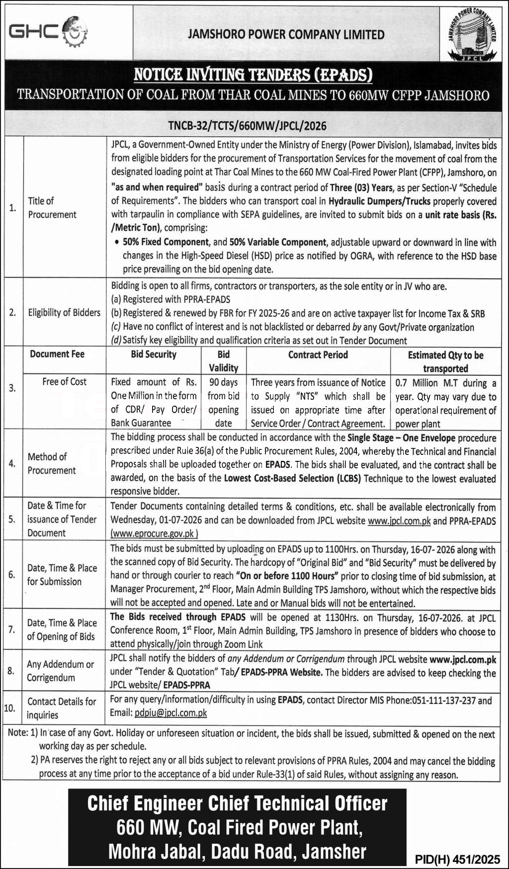 Tender Document