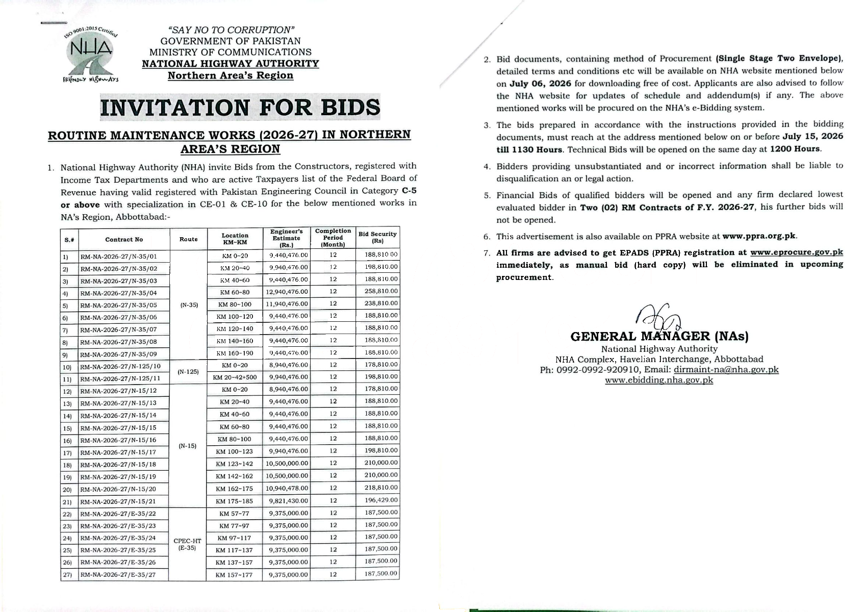 Tender Document