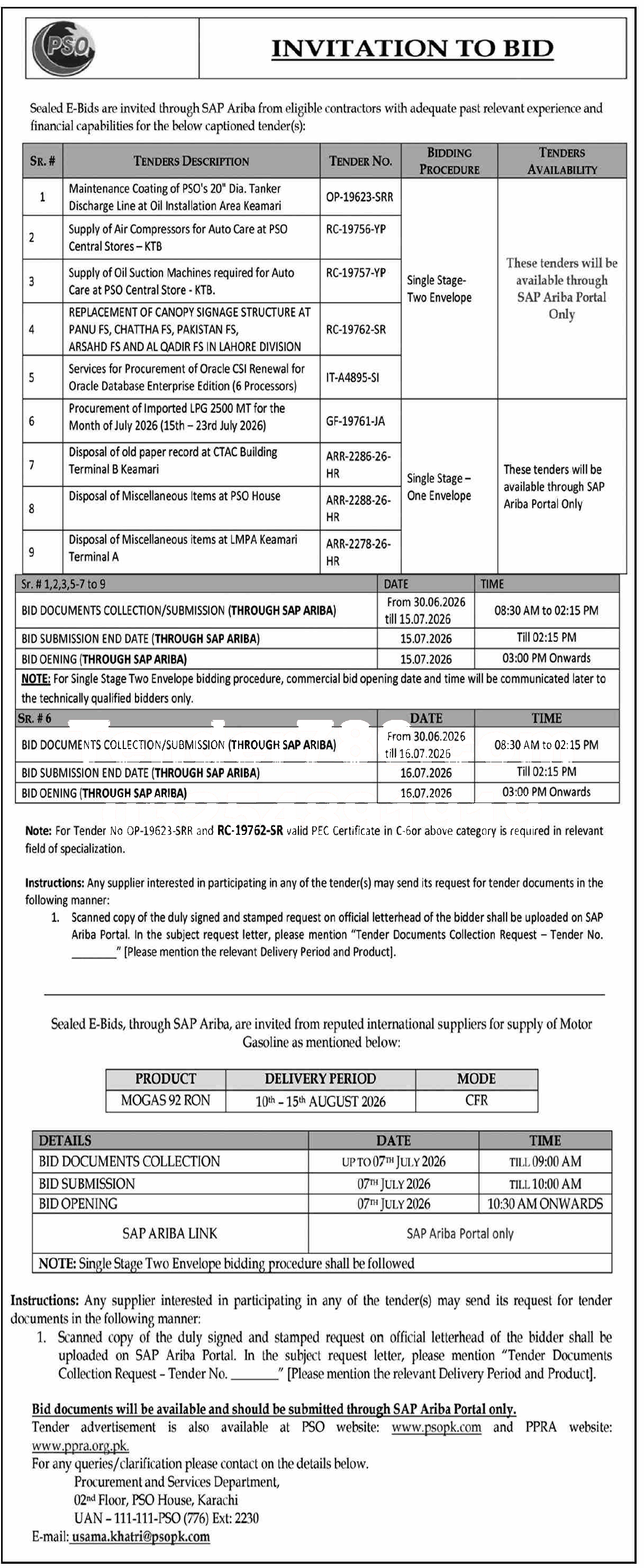 Tender Document