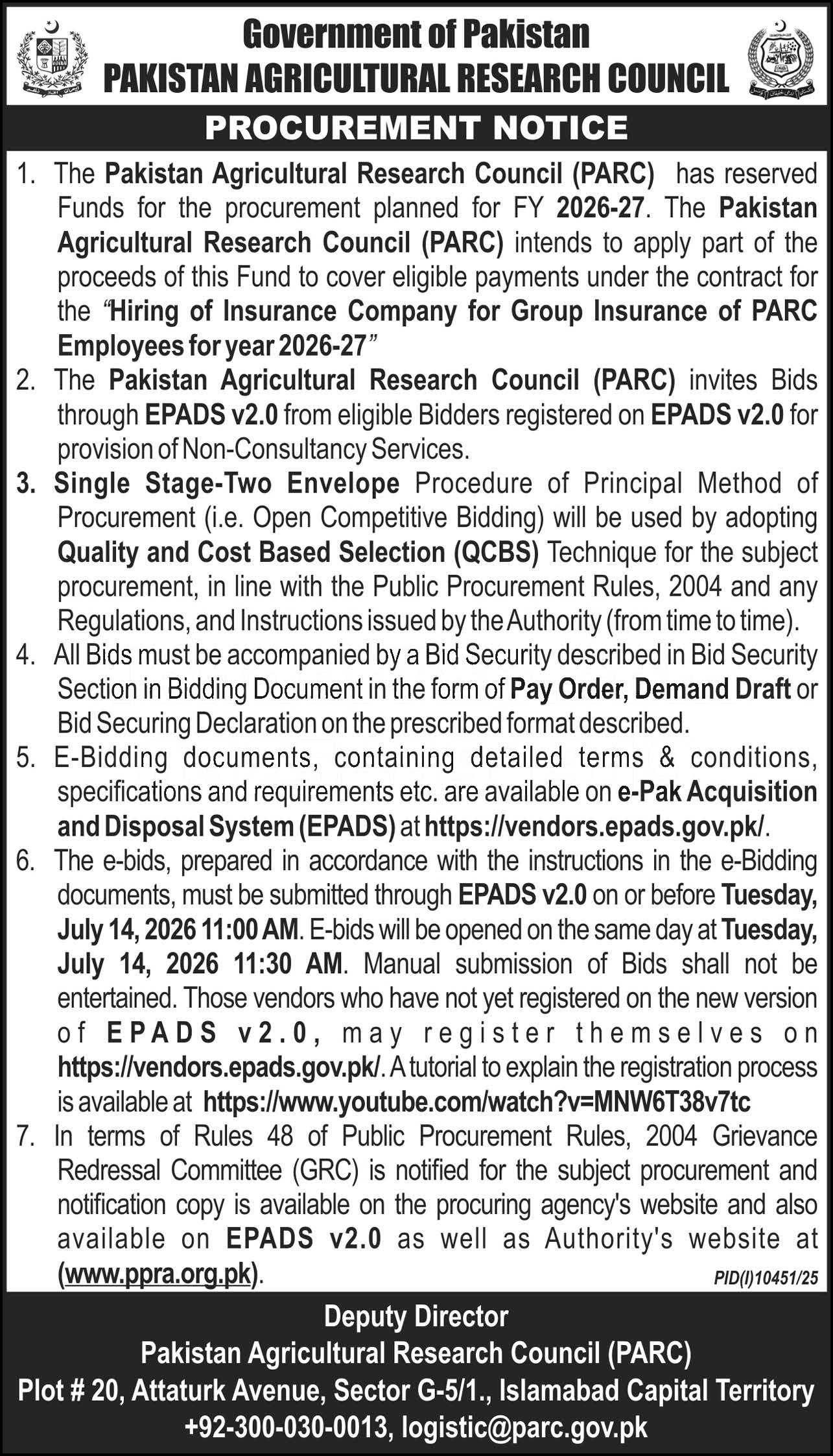 Tender Document