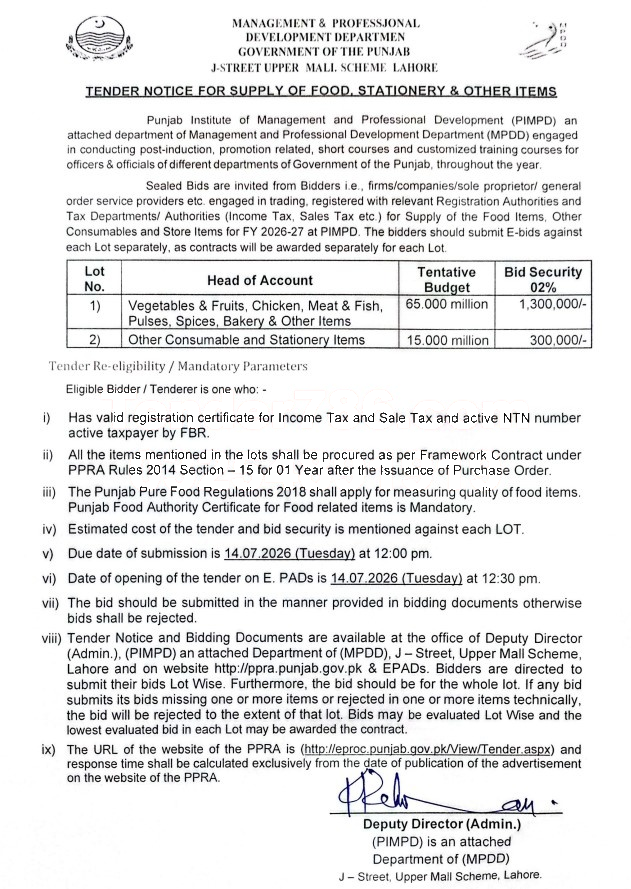 Tender Document