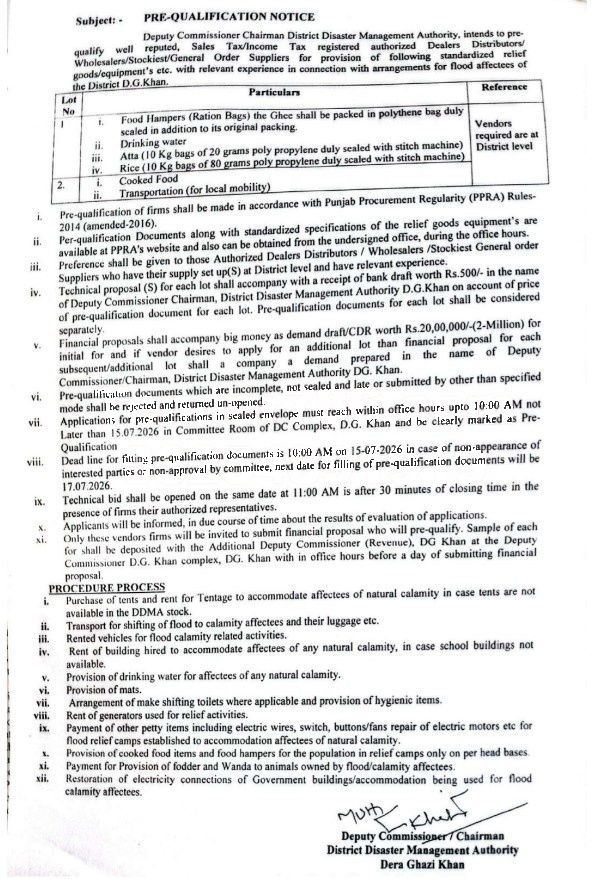 Tender Document
