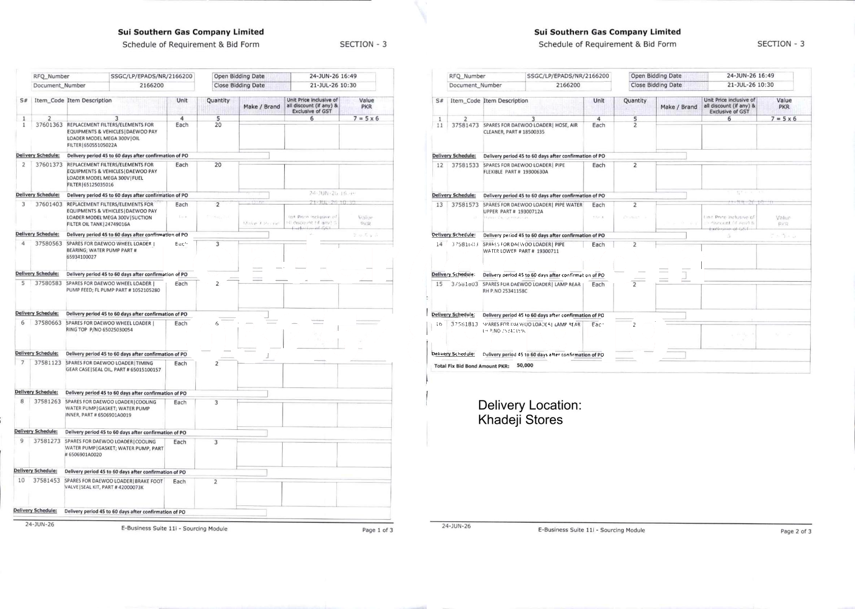 Tender Document
