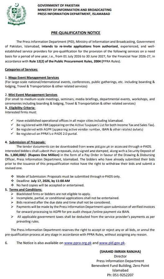 Tender Document
