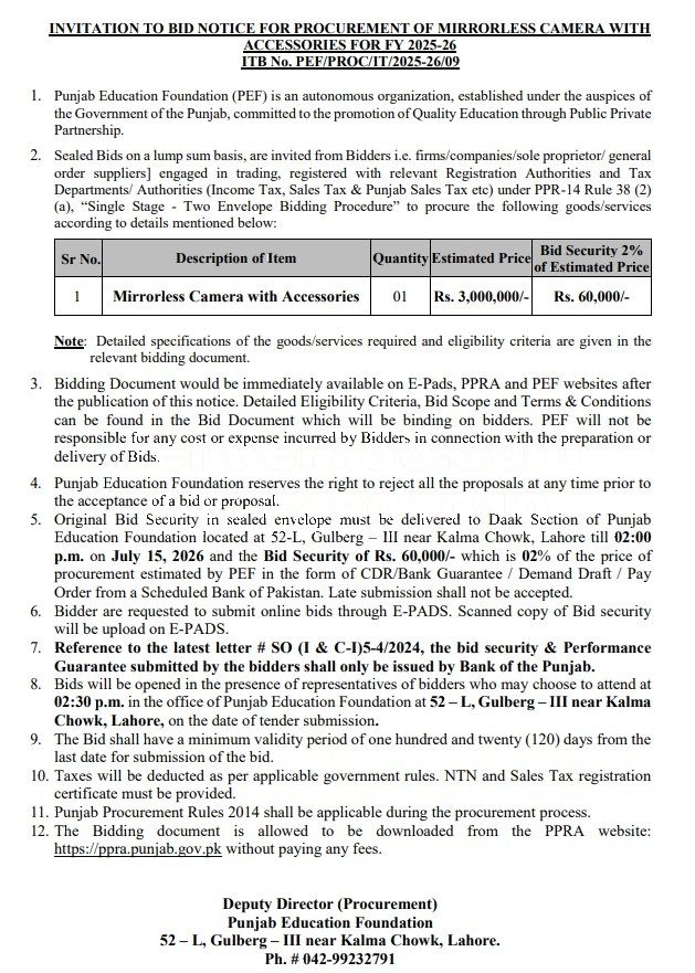 Tender Document