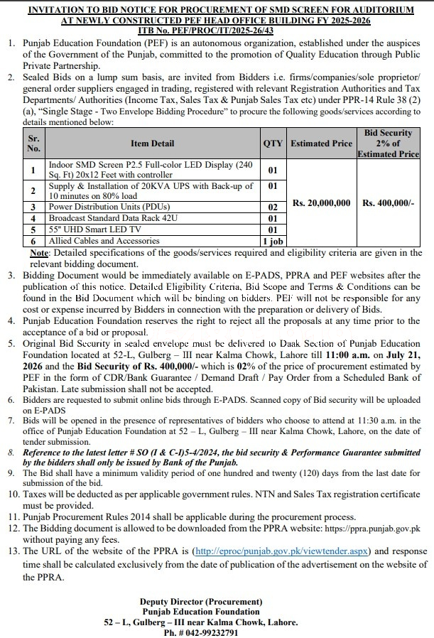 Tender Document