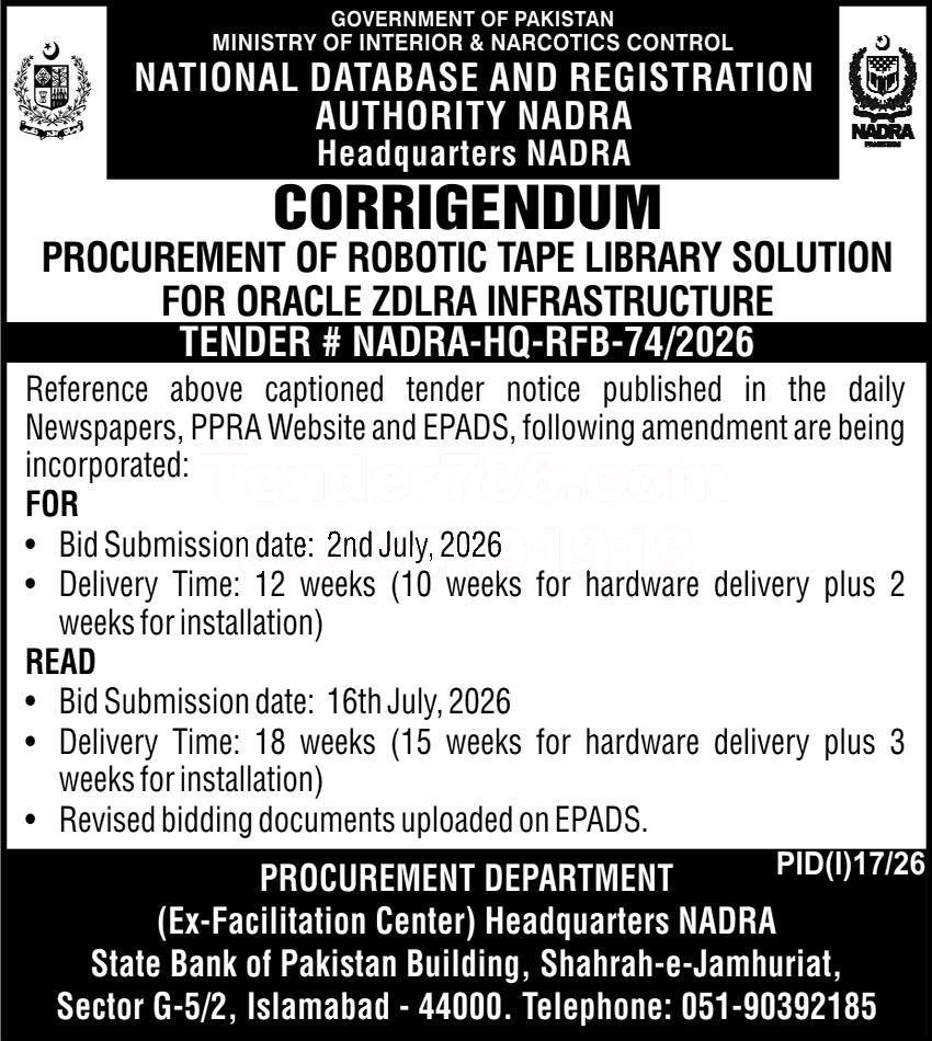 Tender Document