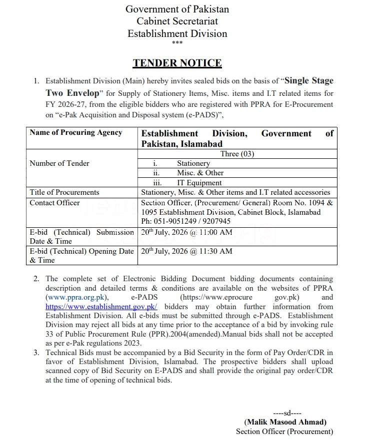 Tender Document