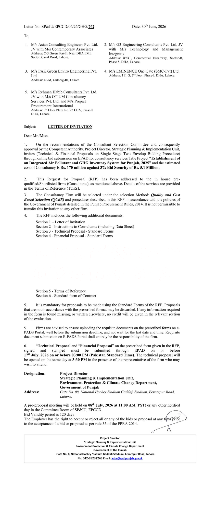 Tender Document