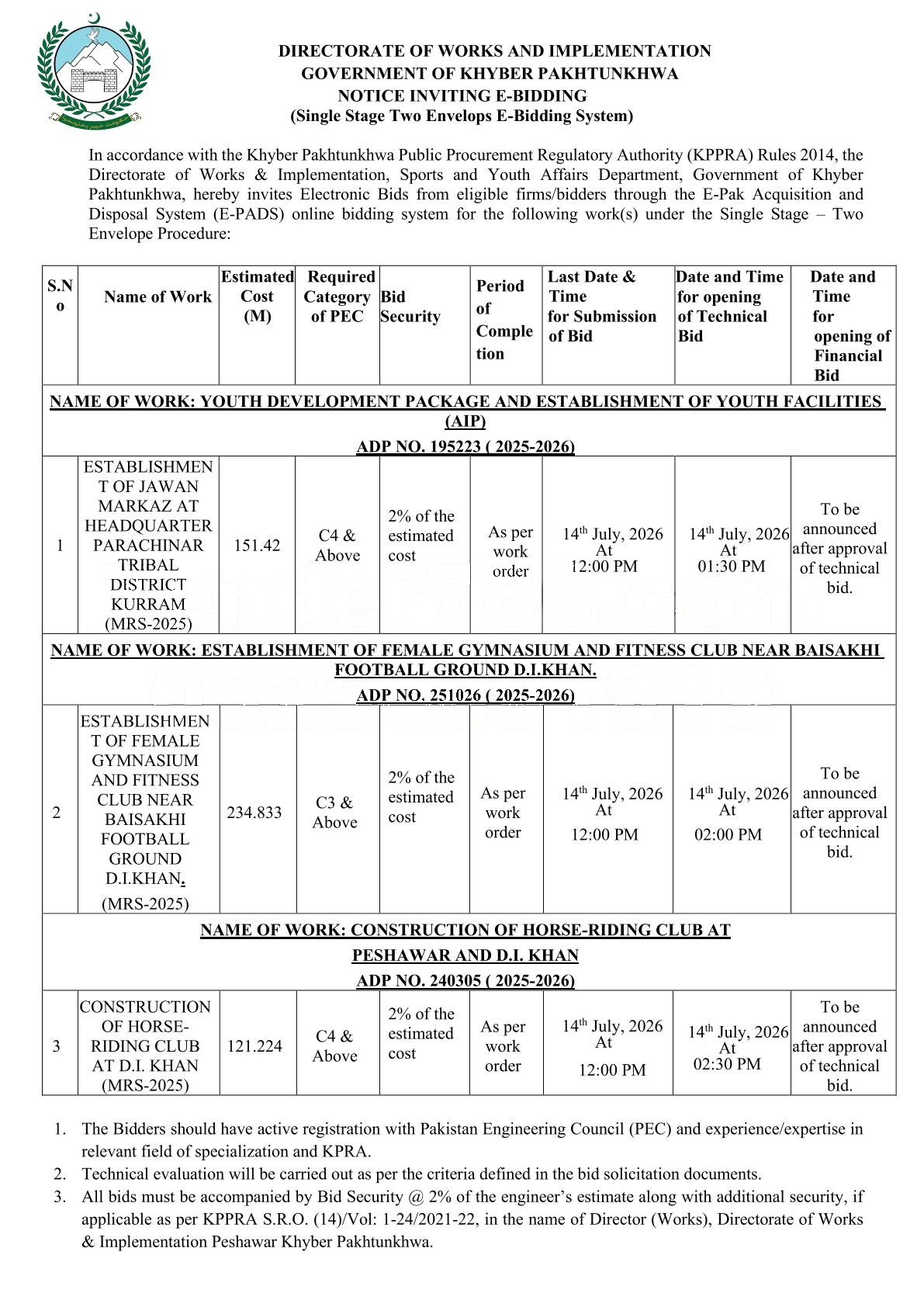 Tender Document