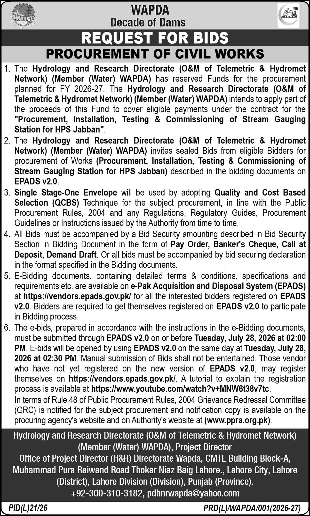 Tender Document
