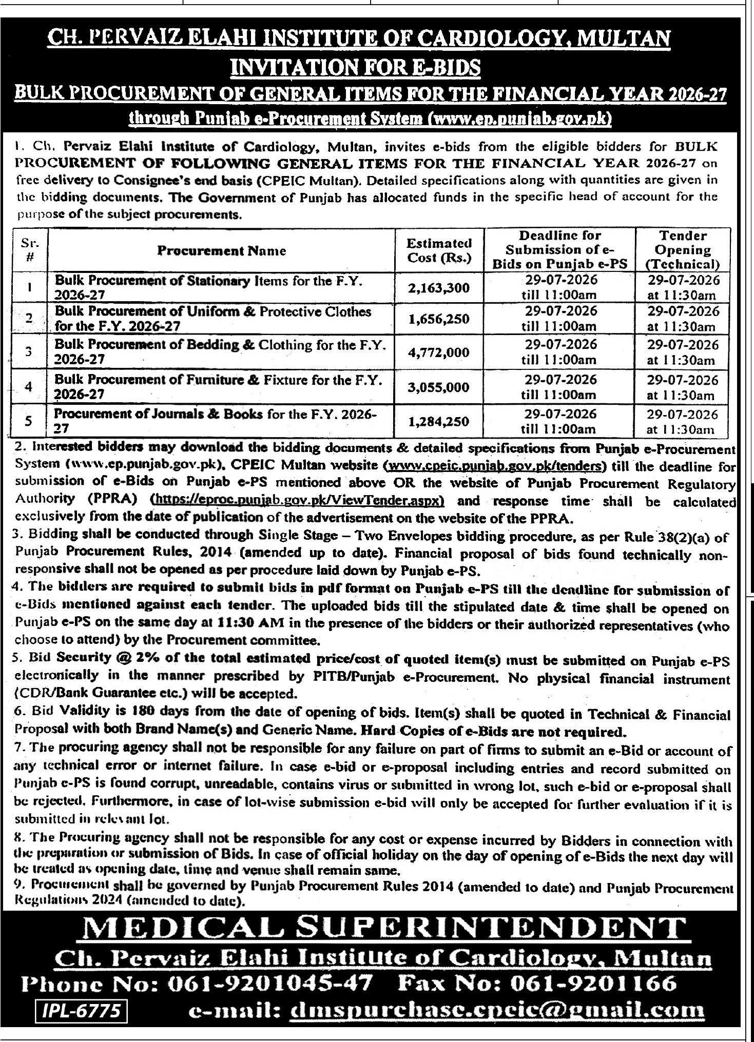 Tender Document