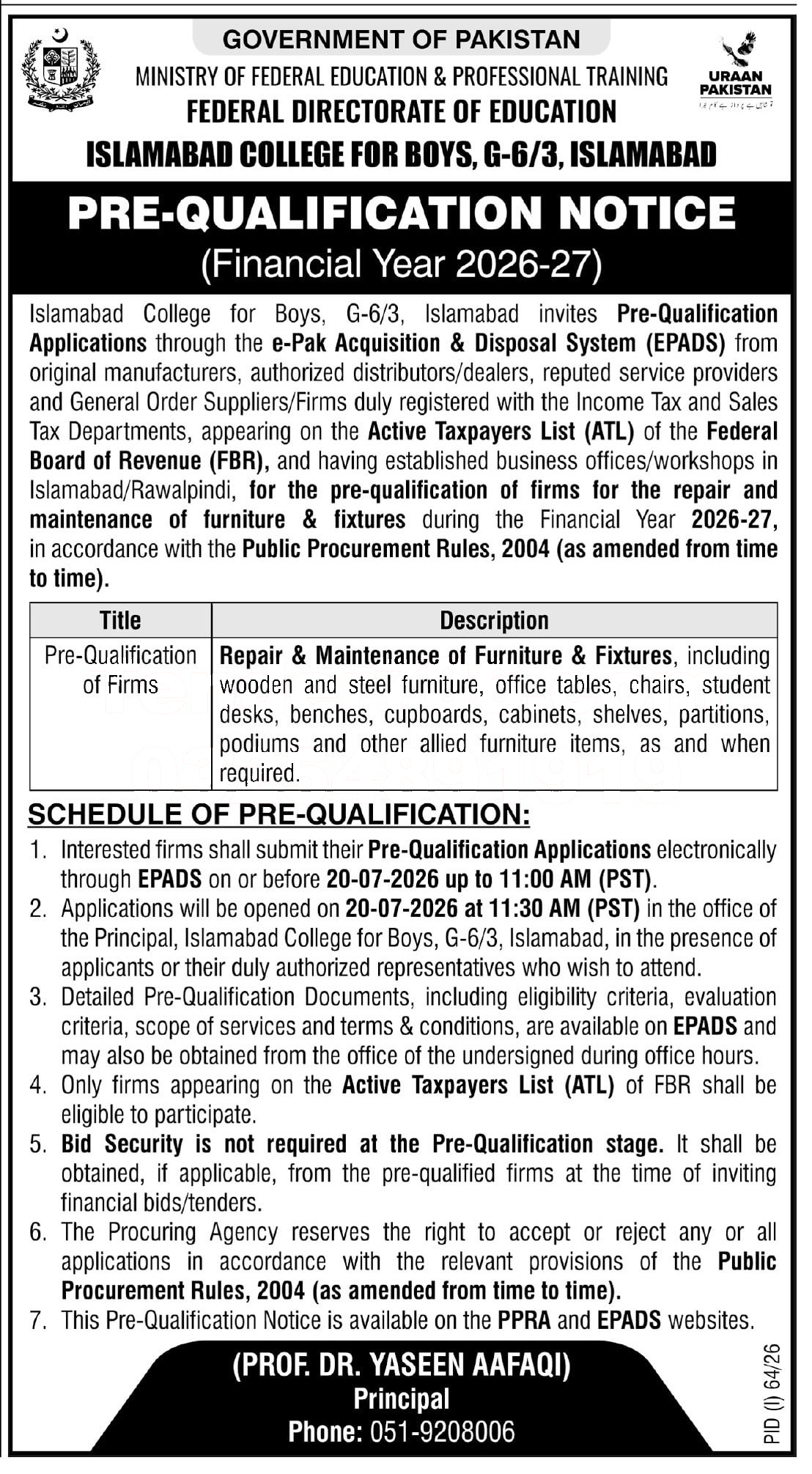 Tender Document