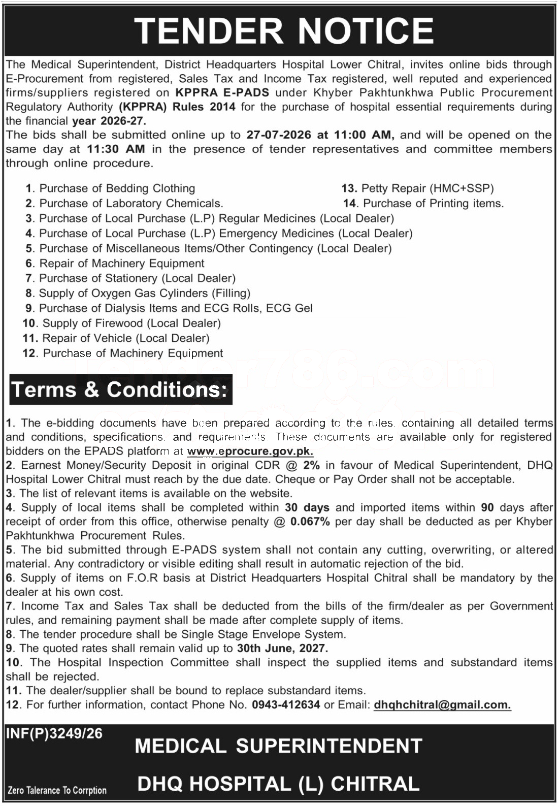 Tender Document