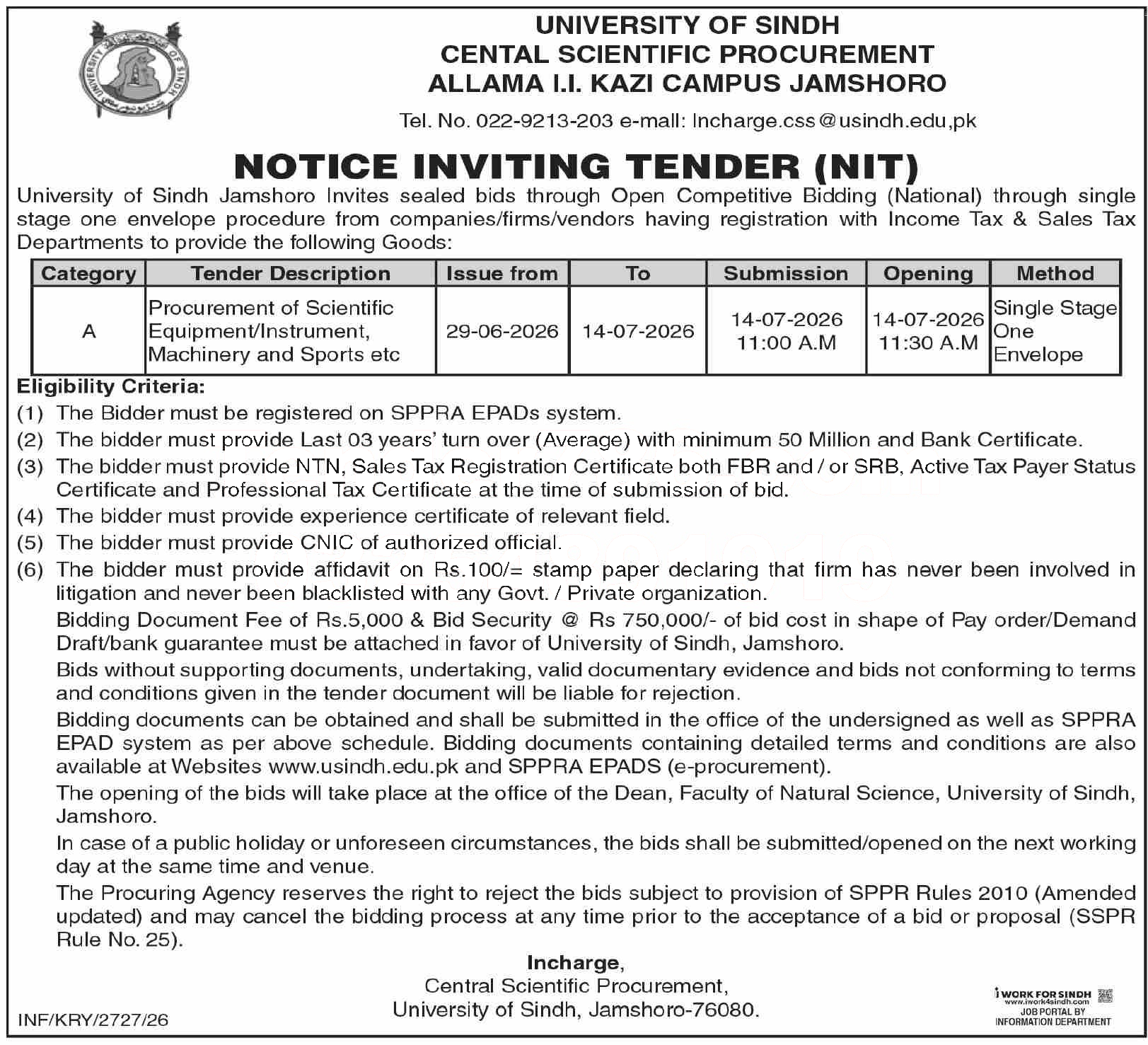 Tender Document