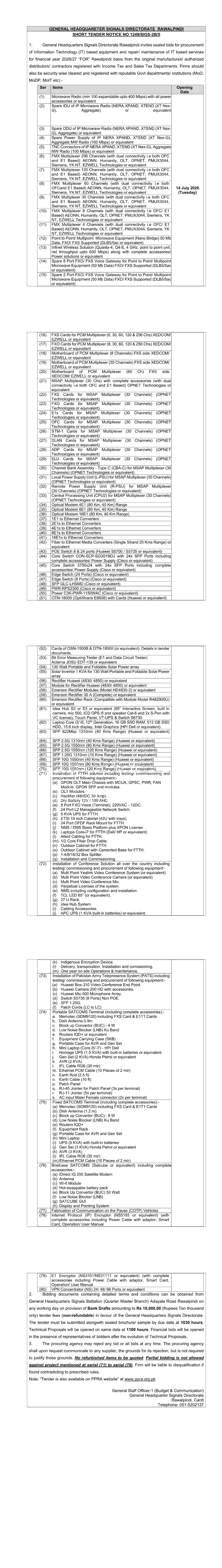 Tender Document