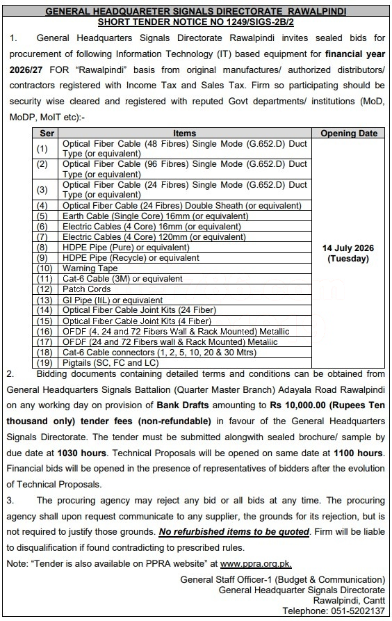 Tender Document