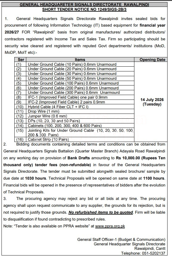 Tender Document