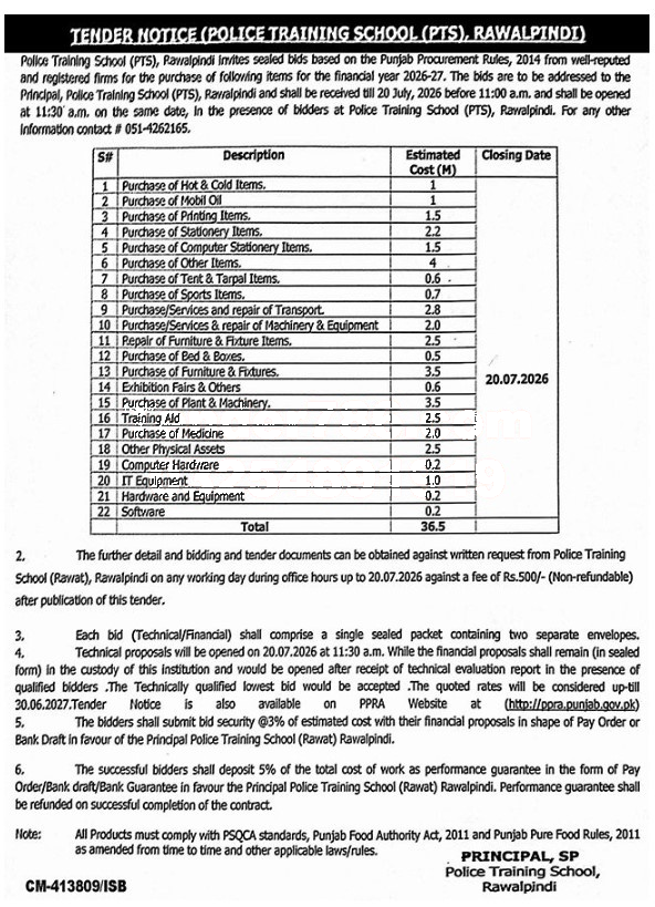 Tender Document