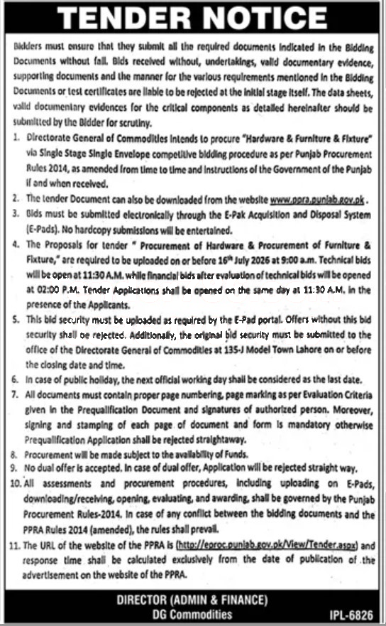 Tender Document