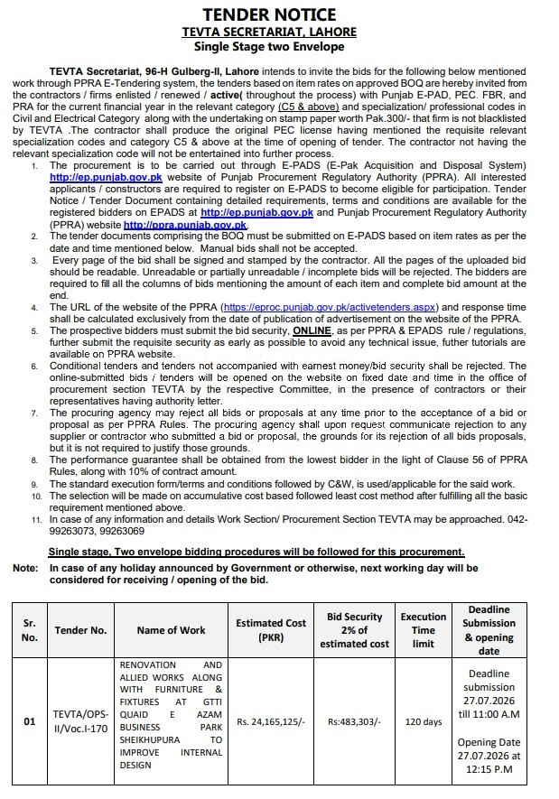 Tender Document