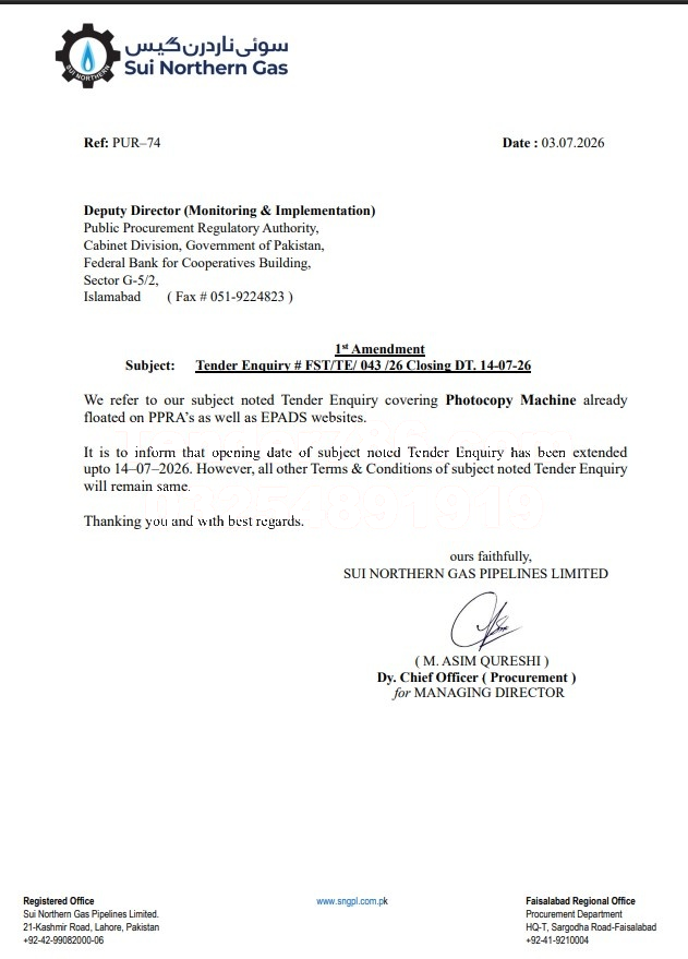 Tender Document