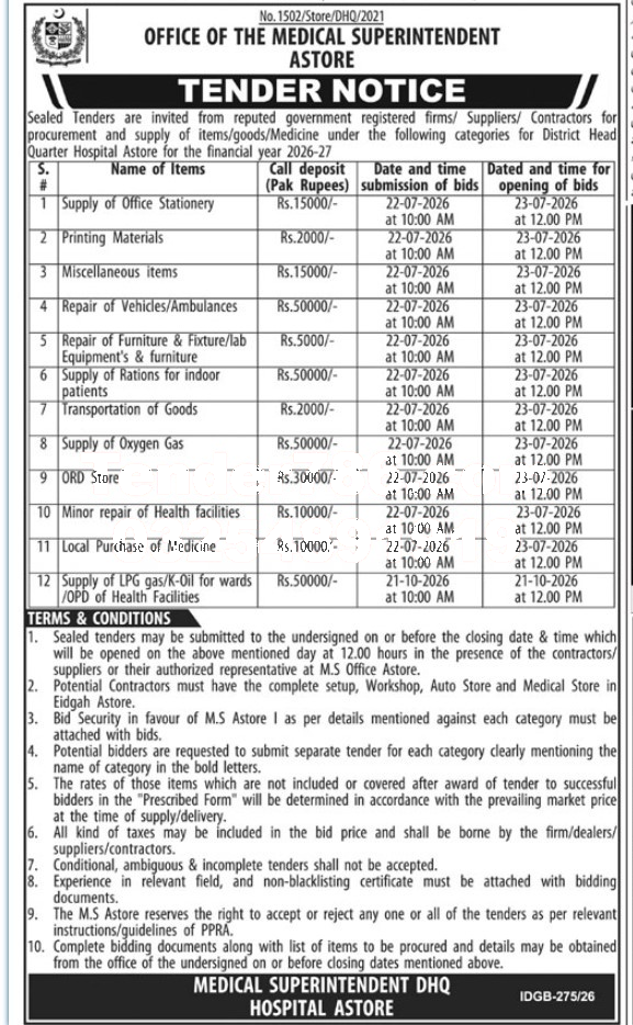 Tender Document