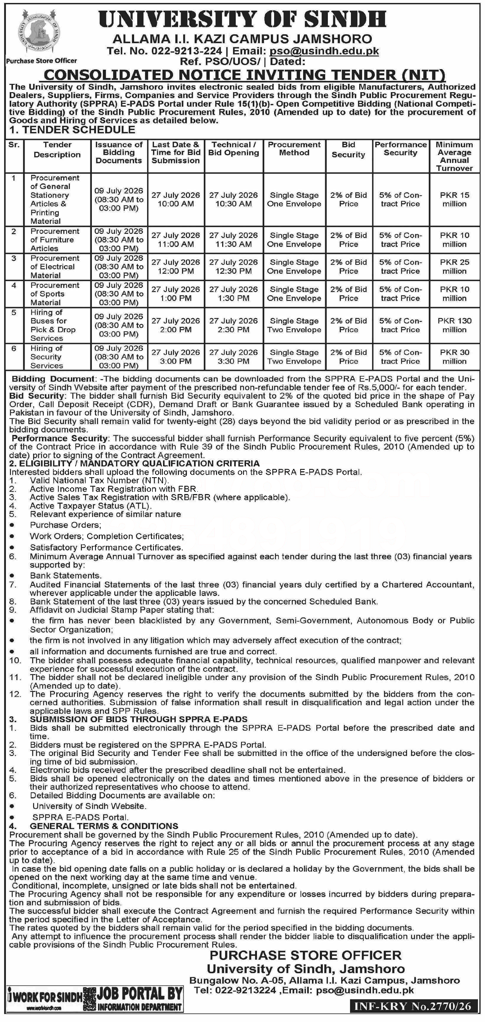 Tender Document