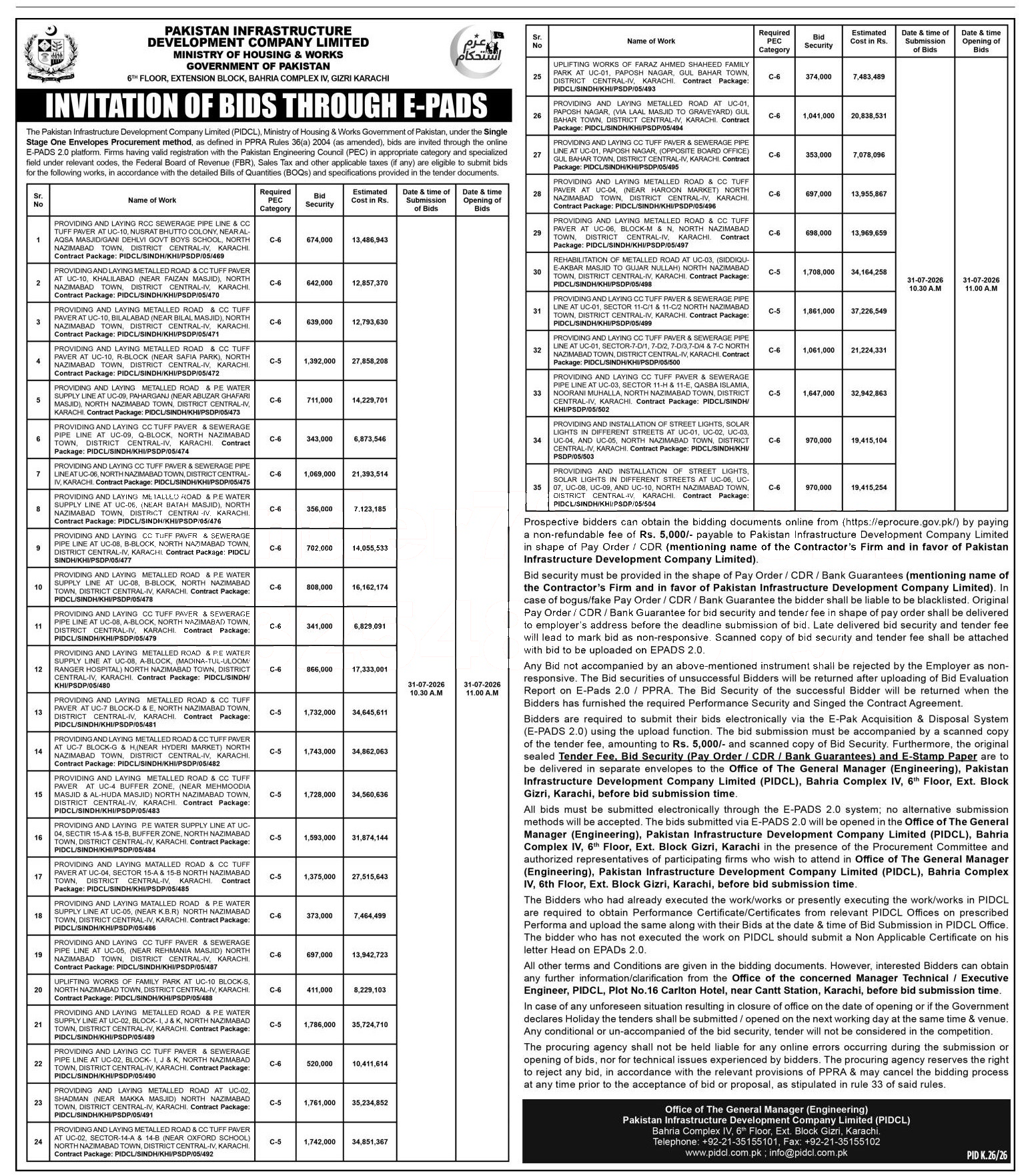 Tender Document