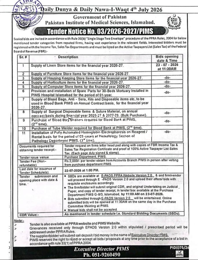 Tender Document