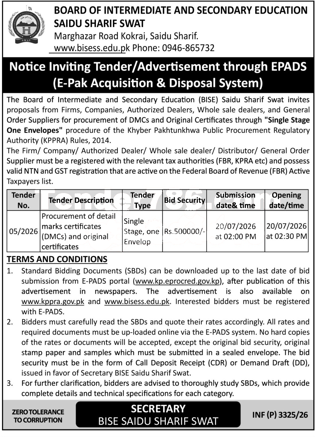 Tender Document