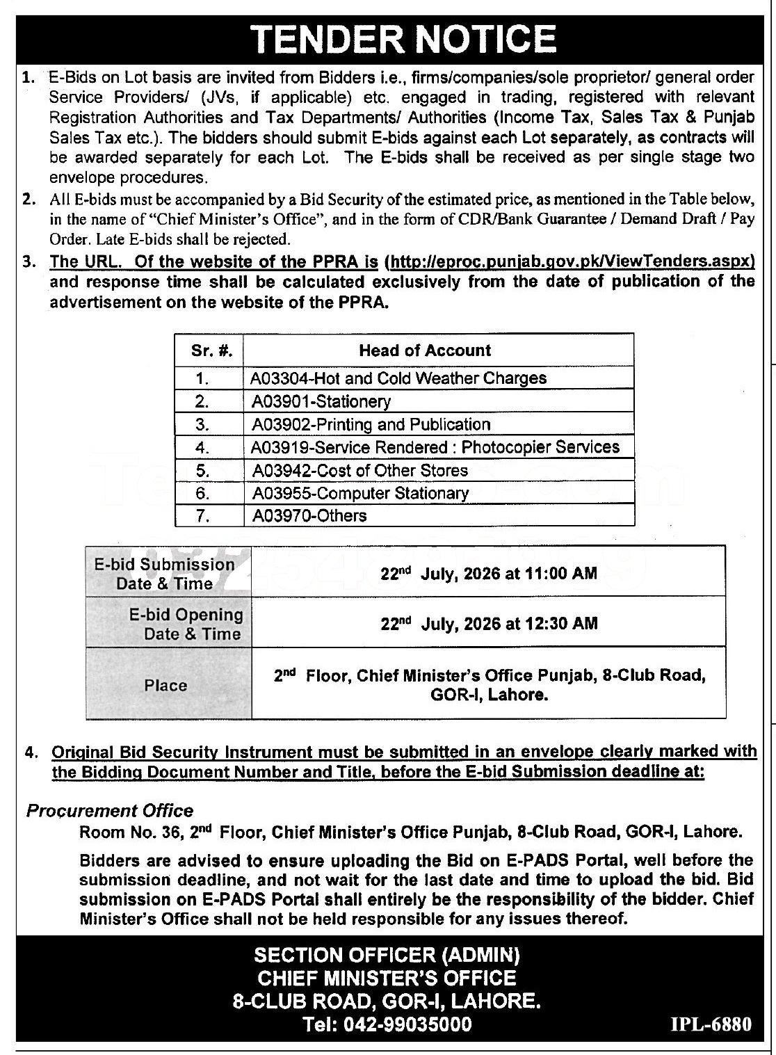 Tender Document