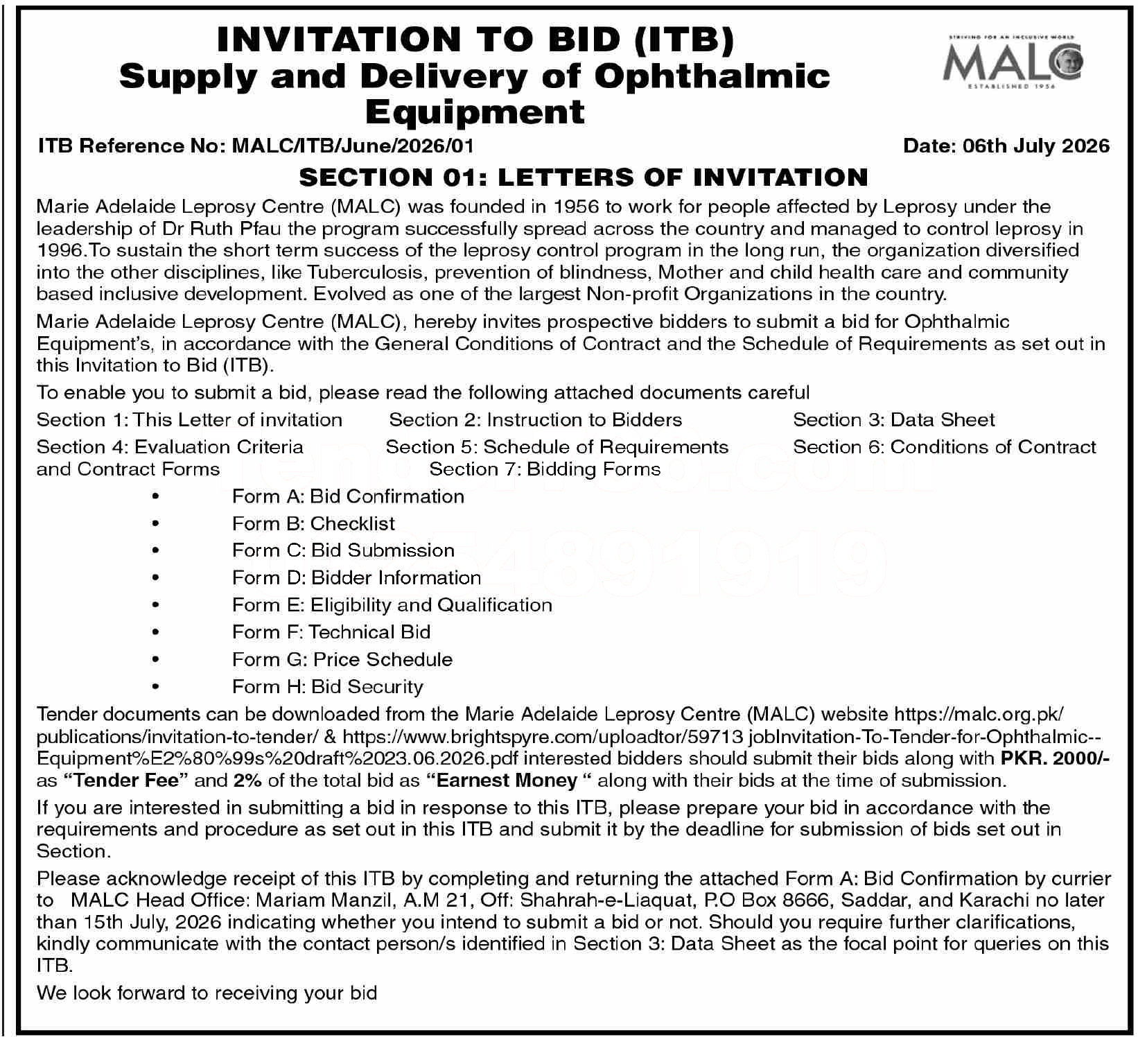 Tender Document