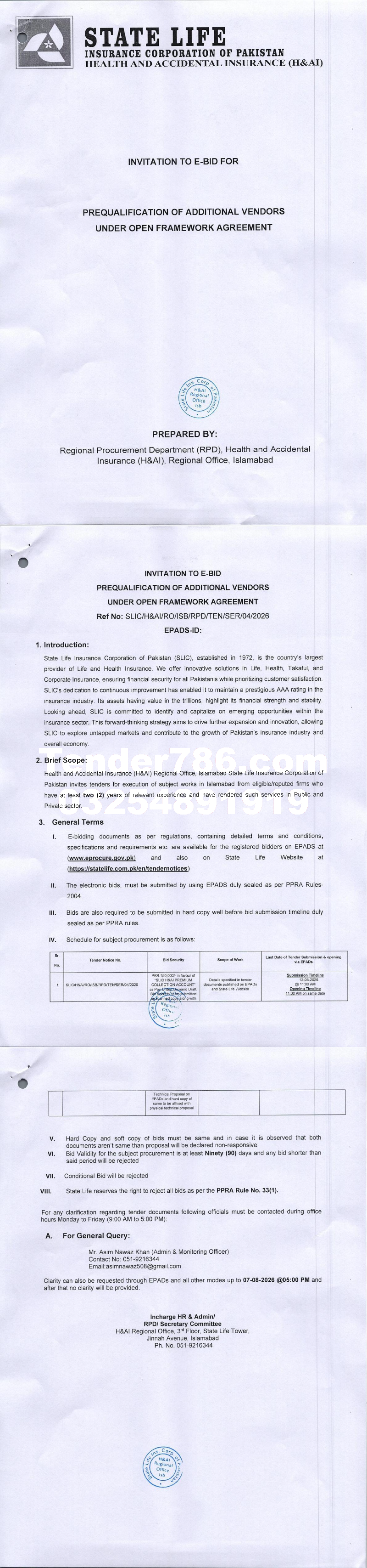 Tender Document