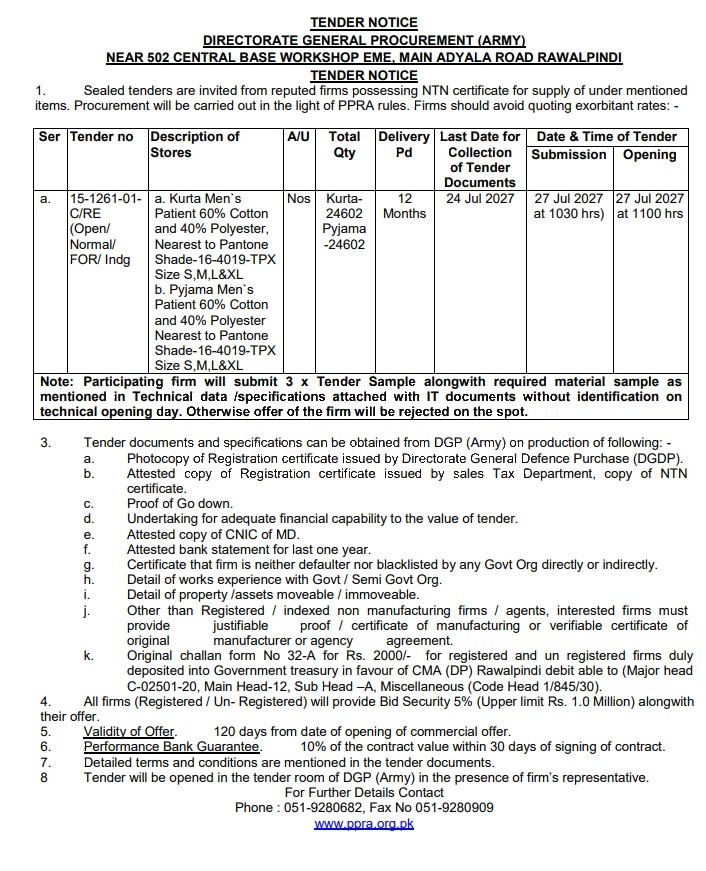 Tender Document