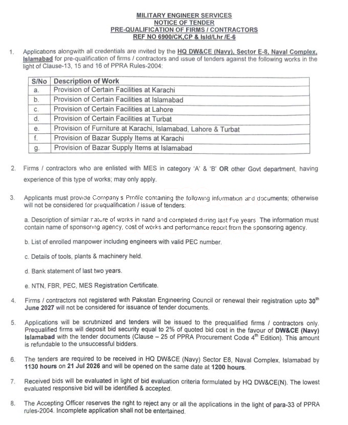 Tender Document