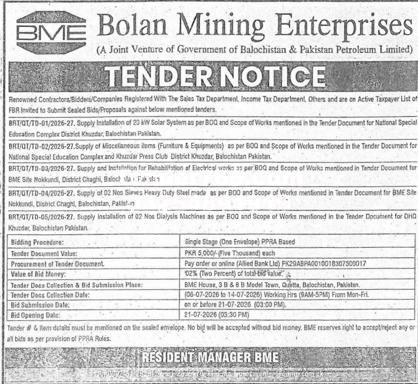 Tender Document