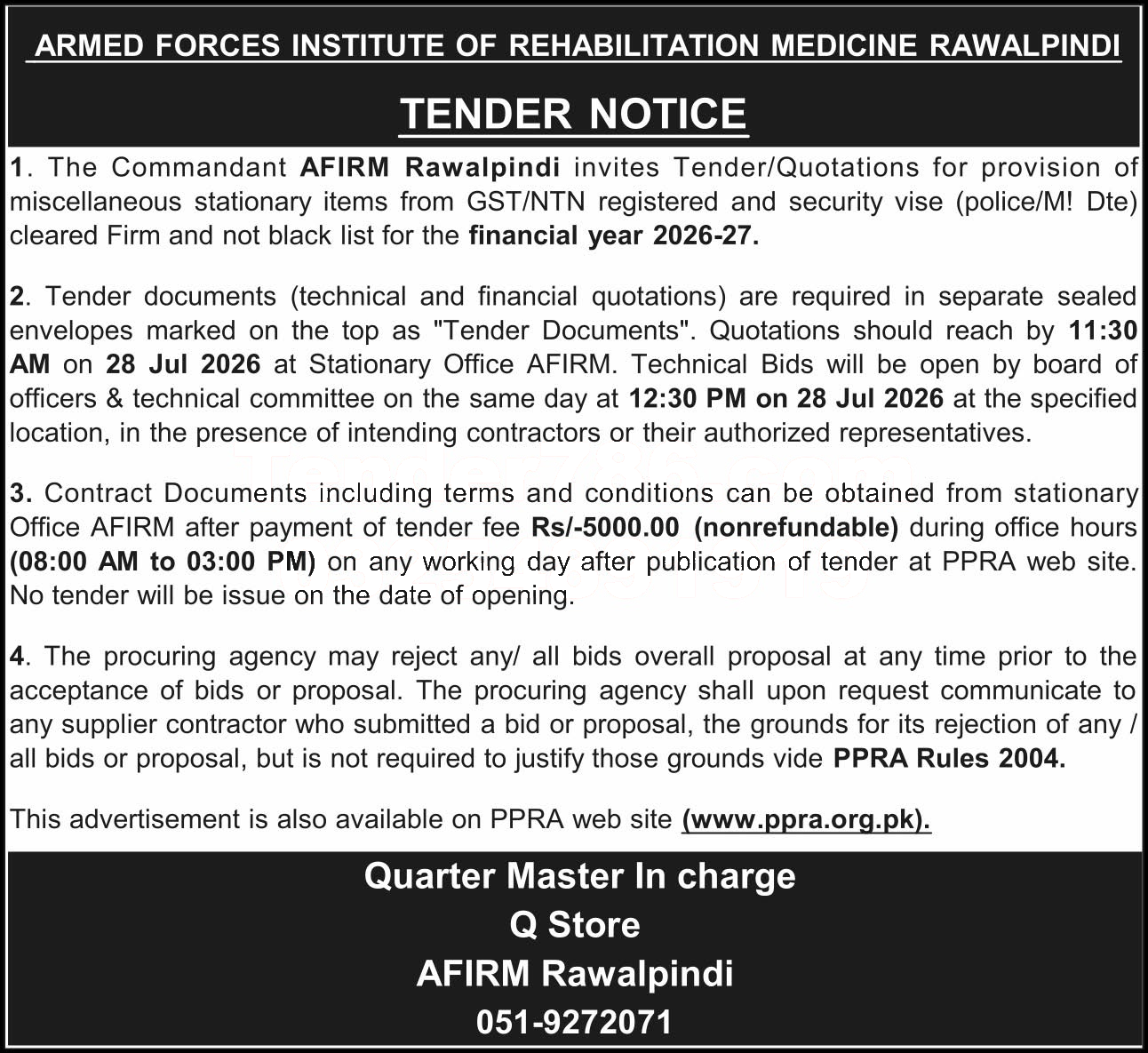 Tender Document
