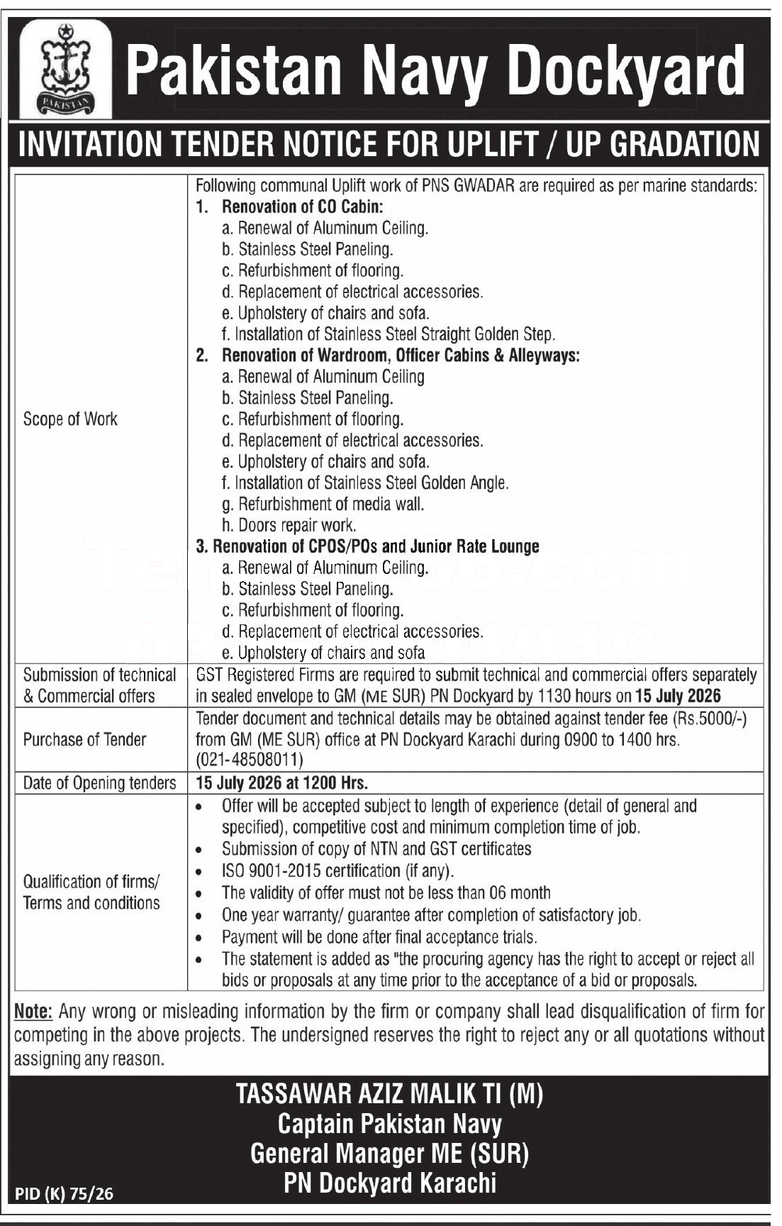 Tender Document
