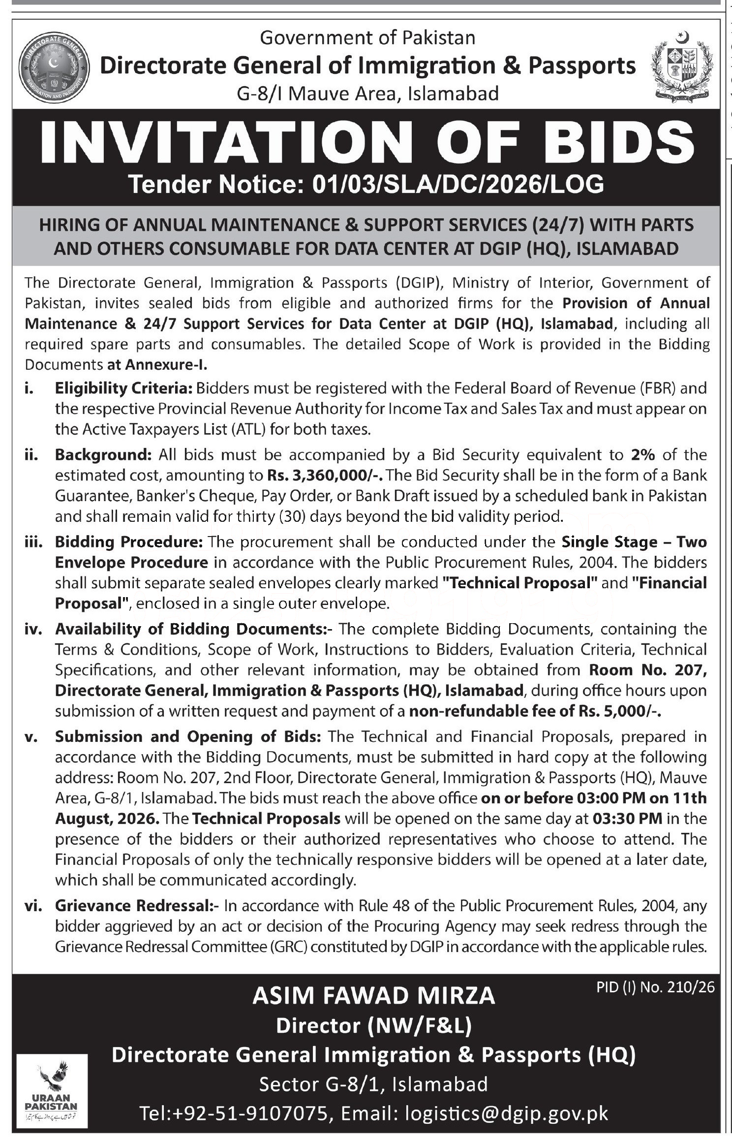 Tender Document