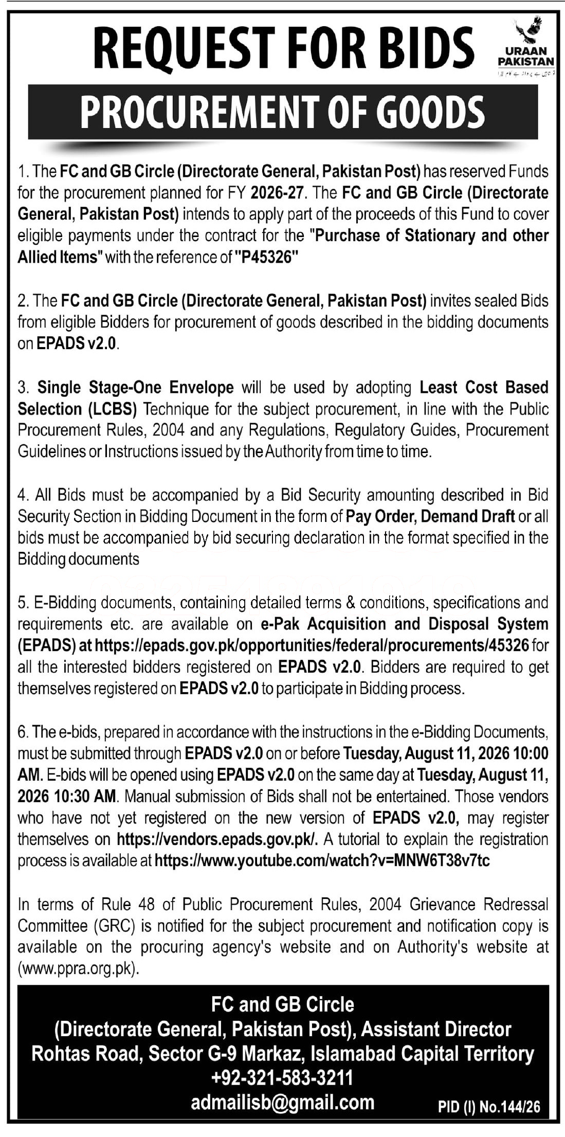 Tender Document