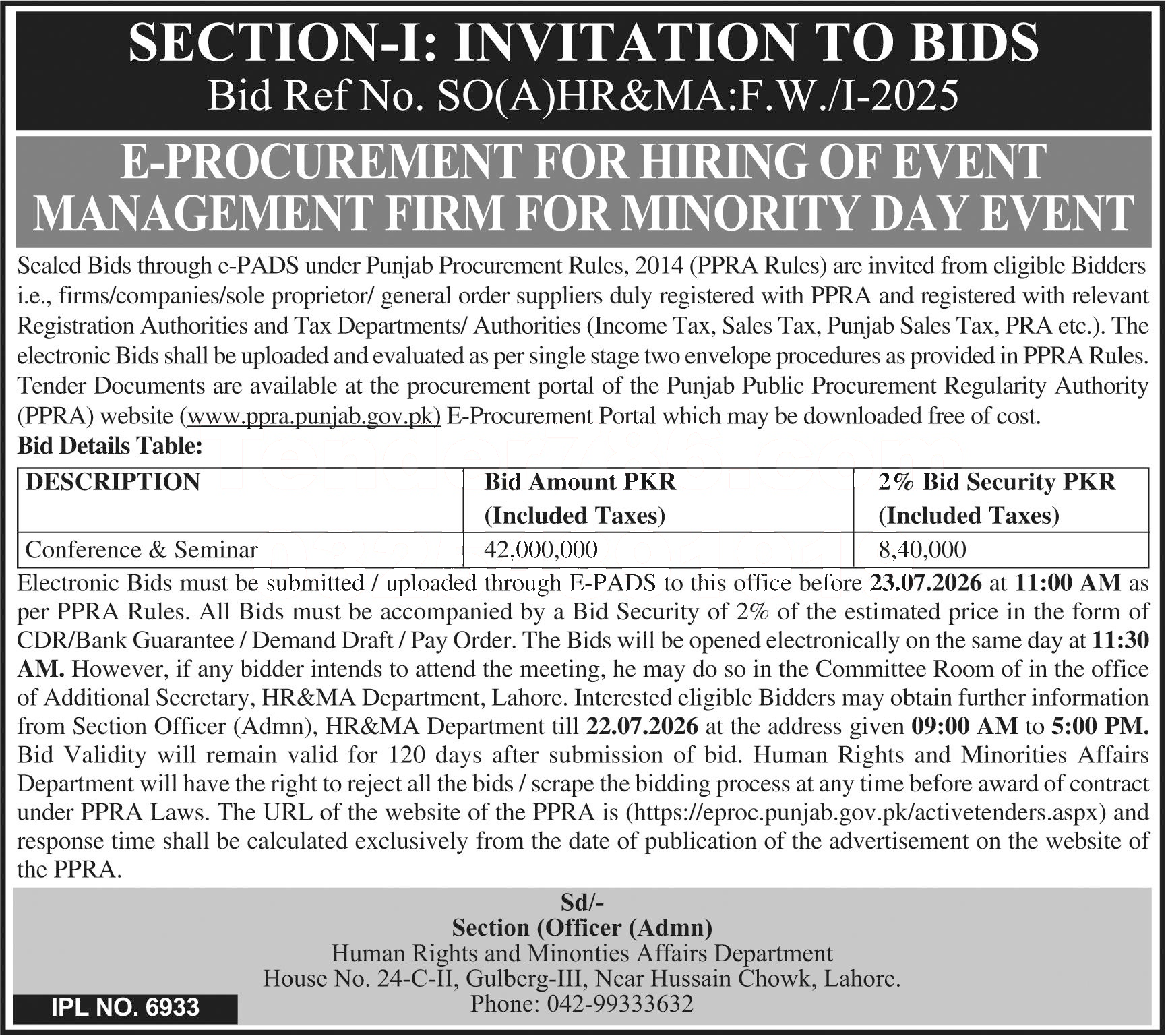 Tender Document