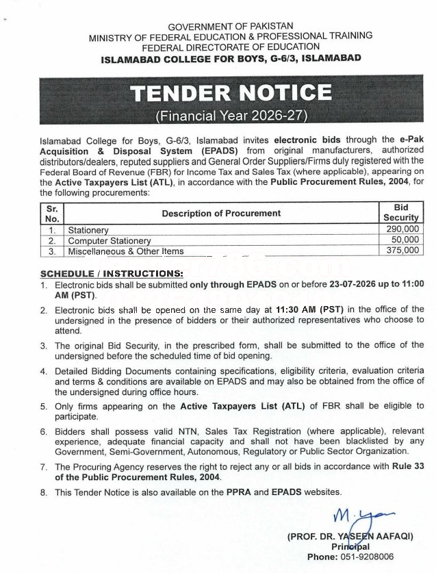 Tender Document
