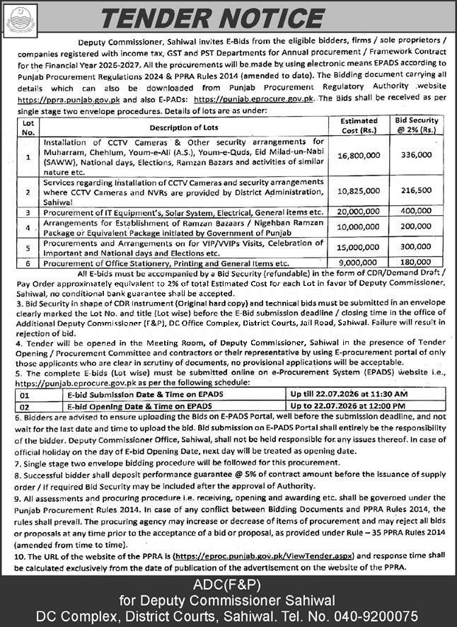 Tender Document